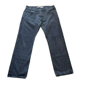 Levi Strauss #505 Black Cotton Straight Fit Men’s Denim Jeans SZ 34 # 1339